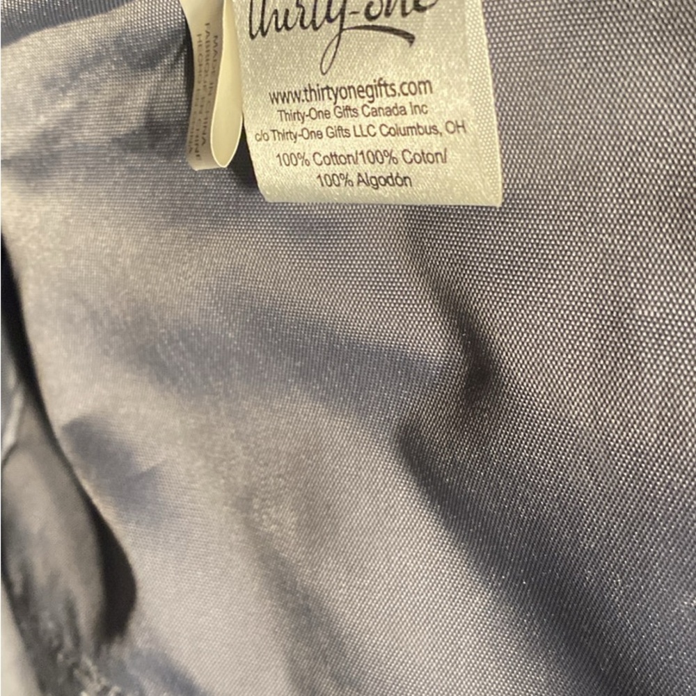 Thirty-One Gray and Lavender Tote Bag